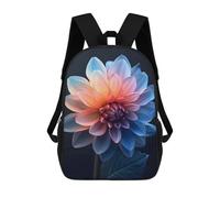 sinyumoney Realistic Flowers Backpacks Kids Student Schoolbag 3D Printed Backpacks Elementary And Middle School Students Backpacks for Boys Girls 17inch