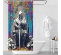 sinyumoney Reaper Throne A Vision of Death's Dominion Bath Shower Curtains Mildew Thicken Durable Polyester Modern Polyester Water Repellent for Bathroom Wet Room 35.43x70.87Inch（90x180cm）