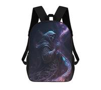 sinyumoney Reaper with Celestial Staff Children's School Backpack Fashion Casual Children's Backpacks 3D Printed School Bags Boy Large Backpack 17inch