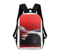 sinyumoney Rear View of Sports Car School Backpack Daypacks Business Backpack Water Resistant Bookbag for School/Work/Travel 17inch
