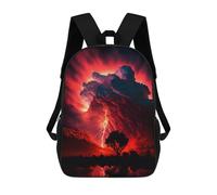sinyumoney Red Apocalypse Storm School Bags Water Resistant Travel Backpack Computer Bag for Campus Outdoor Travel Sports 17inch
