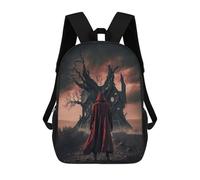 sinyumoney Red Cloak in The Haunted Woods Rucksack School Secondary High School College Backpack Travel for Camping Outdoor Adventures And Daily Travel 17inch