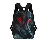 sinyumoney Red Eyed Guardian School Bags Large Water Resistant Laptop Backpack for Campus Outdoor Travel Sports 17inch