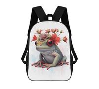 sinyumoney Red Eyed Tree Frog Art Backpack School Computer Rucksack for School/Work/Travel for Girls Boys Teenage 17inch