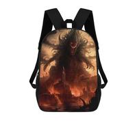sinyumoney Red Eyes Monster Backpack School Bag Water Resistant School Bag Business Backpack for Girls Boys Teenage 17inch
