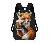 sinyumoney Red Fox Beer School Backpack Water Resistant Travel Backpack Computer Bag - Perfect for Travel, Work And Daily Use 17inch