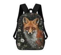 sinyumoney Red Fox In The Garden Rucksack Large School Backpack for Boys - Perfect for Travel, Work And Daily Use 17inch