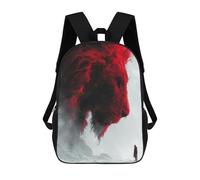 sinyumoney Red Lion in Snowscape Backpack School Computer Rucksack for School/Work/Travel- Perfect for Travel, Work And Daily Use 17inch