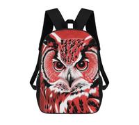 sinyumoney Red Owl Portrait Rucksack Daypacks Business Backpack Water Resistant Bookbag for Men/Women 17inch
