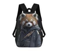 sinyumoney Red Panda in A Hoodie Animal Rucksack Lightweight Casual Daypack School Backpacks for Campus Outdoor Travel Sports 17inch