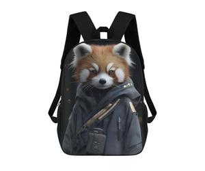sinyumoney Red Panda in A Hoodie Animal Rucksack Lightweight Casual Daypack School Backpacks for Campus Outdoor Travel Sports 17inch