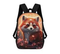 sinyumoney Red Panda in Blossom Light School Backpack Rucksack Casual Daypacks School Work Travel Bag for Campus Outdoor Travel Sports 17inch