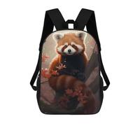 sinyumoney Red Panda In Forest Nature Rucksack Fashion Stationery Backpack Waterproof Casual Daypacks for Men, Women & Teenage Boys 17inch