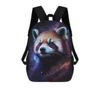 sinyumoney Red Panda in Space School Bag 3D Printed 17inch Backpacks Fashion Kids School Backpack Rucksacks for Boys Elementary And Middle School Students