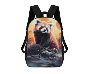 sinyumoney Red Panda Moonlit Journey School Backpack Work Business College School for Campus Outdoor Travel Sports 17inch