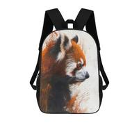 sinyumoney Red Panda Painting Children's School Backpack 3D Printed for Kids Travel Rucksacks Book Bags for Boys Elementary School Students 17inch