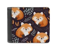 sinyumoney Red Panda Pattern Illustration 3D Print Men's Wallet Holds Bills Credit RFID Blocking Stylish Banknote Compartments Fashion Slim Wallets 11.7cm*9.5cm