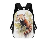 sinyumoney Red Panda Watercolor School Backpack Computer Rucksack for School/Work/Travel for School/Work/Travel 17inch