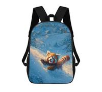 sinyumoney Red Panda Winter Adventure Backpack School Bag Work Laptop Backpack Rucksack Bag for Boys/Girls/Teenagers 17inch
