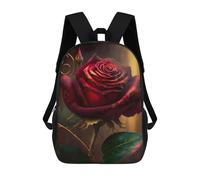 sinyumoney Red Rose of Life Backpack School Business Laptop Rucksack Bag Unisex Casual Daypack for Teenage Girls Boys Women Men 17inch