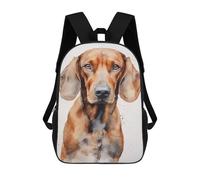 sinyumoney Redbone Coonhound Painting Ronaldo Backpack, Children's Backpack, Student School Bag, Book Bag, 3D Printed School Bag For Boys And Girls, 17inch