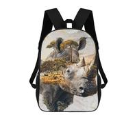 sinyumoney Regal Majesty of Nature Children's Backpacks School Backpack 3D Printed Backpack for Kids Travel Rucksacks Book Bags Kids School Bag 17inch