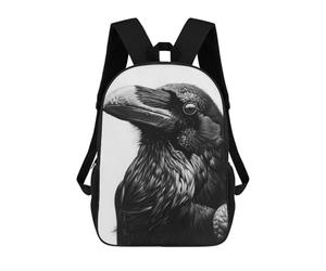 sinyumoney Regal Raven Backpack School Bag Business Laptop Rucksack Bag Unisex Casual Daypack for Teenage Girls Boys Women Men 17inch