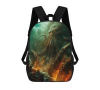 sinyumoney Release The Kraken Backpack School Bag Large Water Resistant Laptop Backpack for Girls Boys Teenage 17inch