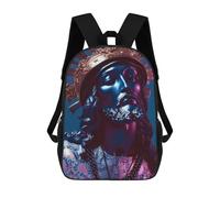 sinyumoney Religion Poster 5 Backpack School Bag Large Water Resistant Laptop Backpack for School/Work/Travel 17inch