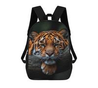 sinyumoney Resting Tiger Portrait Backpack School Bag Business Durable Laptop Bag- Perfect for Travel, Work And Daily Use 17inch