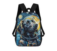 sinyumoney Retriever Astronaut Rucksack Computer Rucksack for School/Work/Travel for Teenage Girls Boys Women Men 17inch