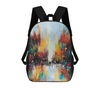 sinyumoney Rhythm of The City Rucksack Lightweight Airport College Students Back Pack- Perfect for Travel, Work And Daily Use 17inch