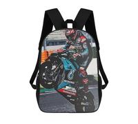 sinyumoney Rider in Petronas Gear on Track Backpack School Bag Computer Rucksack for School/Work/Travel for Boys/Girls/Teenagers 17inch