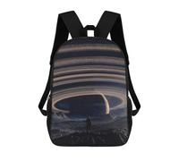 sinyumoney Rings of Wonder Backpacks Kids Student Schoolbag 3D Printed Backpacks Elementary And Middle School Students Backpacks for Boys Girls 17inch