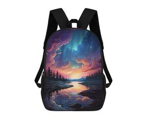sinyumoney River Beneath Epic Sky School Backpack Large Water Resistant Laptop Backpack for Girls Boys Teenage 17inch