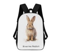 sinyumoney Riverine Rabbit Safari School Backpack Schoolbags For Girls Boys Backpack With Pocket Fashion School Bag Kids Backpack 17inch