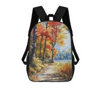 sinyumoney Riverside Blaze Backpack School Bag Water Resistant Travel Backpack Computer Bag for Girls Boys Teenage 17inch