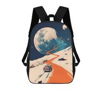 sinyumoney Road To The Space Rucksack Daypacks Business Backpack Water Resistant Bookbag for Men/Women 17inch
