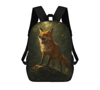 sinyumoney Roaring Fox in Forest School Bags Rucksack Casual Daypacks School Work Travel Bag for Campus Outdoor Travel Sports 17inch