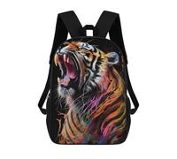 sinyumoney Roaring Tiger Artwork -2 Backpack School Water Resistant Computer Rucksack for Men/Women 17inch