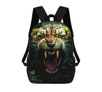 sinyumoney Roaring Tiger in Jungle-2 School Bags Daypacks Business Backpack Water Resistant Bookbag for School/Work/Travel 17inch