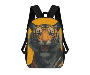 sinyumoney Roaring Tiger Portrait Backpack School Bag Lightweight Casual Daypack School Backpacks for Teenage Girls Boys Women Men 17inch
