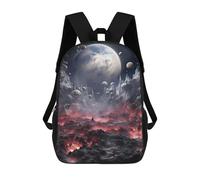 sinyumoney Robotic Universe Rucksack Lightweight Casual Daypack School Backpacks for Campus Outdoor Travel Sports 17inch