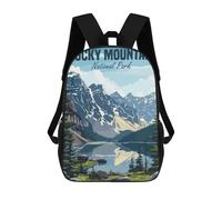 sinyumoney Rocky Mountain Park School Backpack Rucksack Casual Daypacks School Work Travel Bag for Camping Outdoor Adventures And Daily Travel 17inch