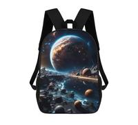 sinyumoney Rocky World School Backpack Daypacks Business Backpack Water Resistant Bookbag for Campus Outdoor Travel Sports 17inch