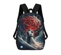 sinyumoney Romantic Fantasy Artwork 17inch School Bag 3D Printed Children's School Backpack Casual Fashion Travel Backpacks for Kids School Students