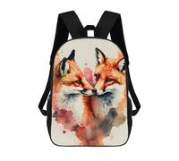 sinyumoney Romantic Fox Couple Children's School Backpack Fashion Casual 17inch 3D Printed School Bags Boy School Backpack Large Backpack