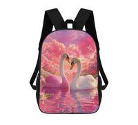 sinyumoney Romantic Swan Lake Scene School Bags Fashion Stationery Backpack Waterproof Casual Daypacks for Men, Women & Teenage Boys 17inch