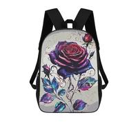 sinyumoney Rose Fantasy Casual Daypack Backpacks School Bag for Girls Boys High College Teens Knapsack Men Women Travel Laptop Rucksack College Bookbag 17inch