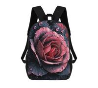 sinyumoney Rose Water Backpack School Bag Backpack For Girls Boys Backpacks Large Capacity Kids Backpack Lightweight School Bags For Kids Students 17inch